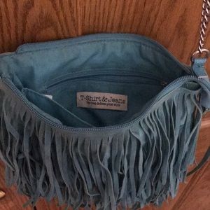 Turquoise Fringe purse